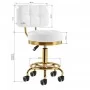 Cosmetic stool Gold AM-830, white
