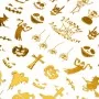 Tynde selvklæbende halloween-klistermærker MS-C298 guld