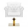 Gabbiano Berlin Frizerski stol, zlata in bela barva