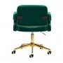 4 Rico QS-OF213G fløjlsgrøn stol