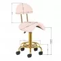 Kozmetični stolček 6001-G zlato - roza