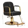 Chaise de barbier Gabbiano Acri gold - noir