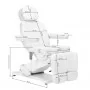Cadeira de maquilhagem eléctrica SILLON CLASSIC, 3 motores, com berço de pediatria, branca