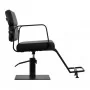 Gabbiano Porto черно-черное парикмахерское кресло
