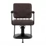 Gabbiano Catania Loft vecas ādas friziera krēsls, tumši brūns