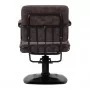 Gabbiano Catania Loft vecas ādas friziera krēsls, tumši brūns