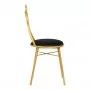 Velvet DT2 chair with ribbon, black