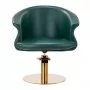 Парикмахерское кресло Gabbiano Wersal, бутылочно-зеленое золото