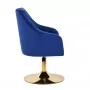 4Rico QS-BL14G sukamoji kėdė tamsiai mėlynas aksomas