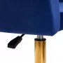 4Rico QS-BL14G drejestol i mørkeblåt fløjl