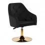 4Rico QS-BL14G Swivel Chair Rico QS-BL14G Velvet Black