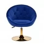4Rico QS-BL12B Περιστρεφόμενη καρέκλα, σκούρο μπλε βελούδο