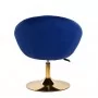 4Rico QS-BL12B Grozāms krēsls, tumši zils samts