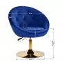 4Rico QS-BL12B Sukamoji kėdė, tamsiai mėlynas aksomas