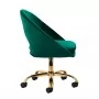 4Rico QS-MF18G Πράσινη περιστρεφόμενη καρέκλα Velvet Rico QS-MF18G