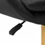 4 Krzesło obrotowe Rico QS-MF18G aksamitna czerń