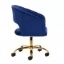 4Rico QS-OF212G Vrtljivi stol Rico QS-OF212G Velvet Dark Blue