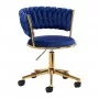 4Rico QS-GW01G Swivel Chair Rico QS-GW01G Velvet Dark Blue