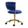 4Rico QS-GW01G Swivel Chair Rico QS-GW01G Velvet Dark Blue