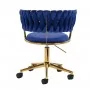 4Rico QS-GW01G Vrtljivi stol Rico QS-GW01G Velvet Dark Blue