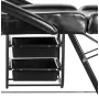Kosmētiskais krēsls A202 ar melnām kivetēm