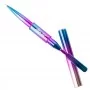 Double-sided brush "Rainbow" with spatula, bristle length 7 mm
