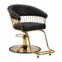 Hairdressing chair Hair System Lille gold and black