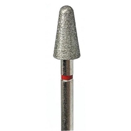 Фреза алмазная "конус закругленный" Ø5.0 mm, Бор с алмазной головкой мелкой зернистости "Fine"